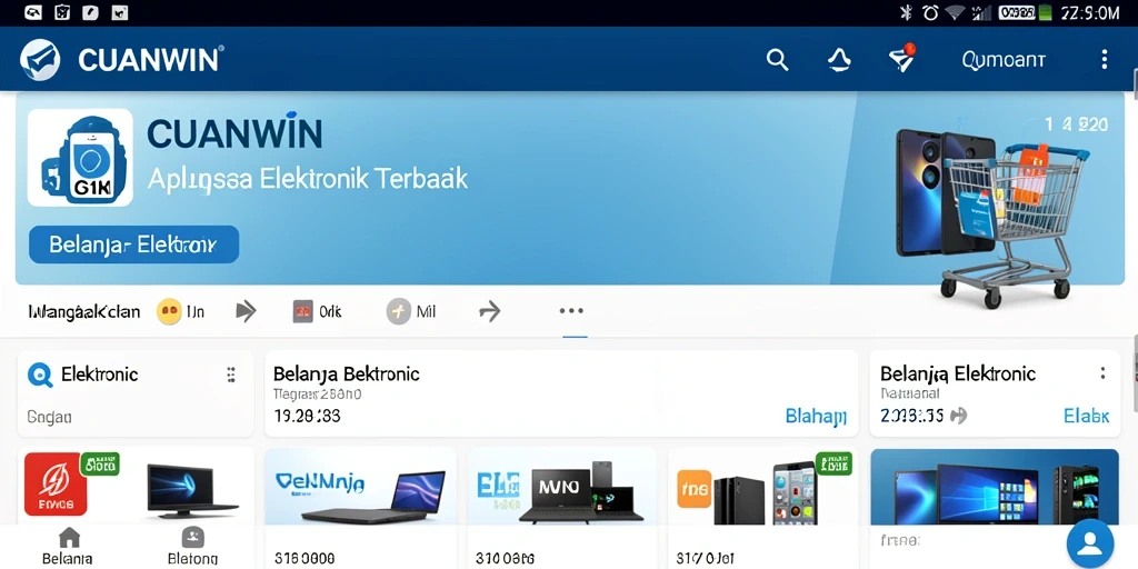 Screenshot antarmuka utama CUANWIN yang sederhana dan menarik.