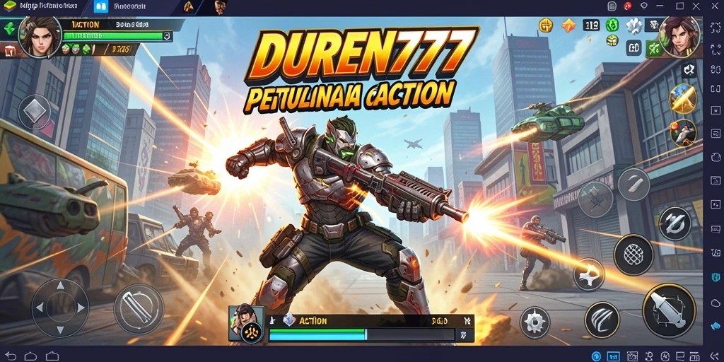Tampilan antarmuka seru DUREN777 dalam aksi permainan.