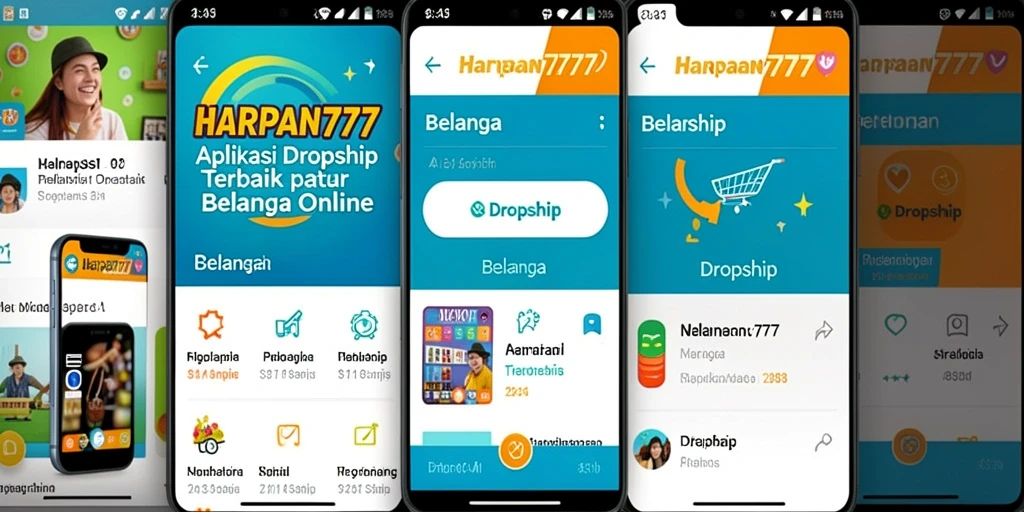 Tampilan antarmuka aplikasi HARAPAN777 yang user-friendly dan menarik.