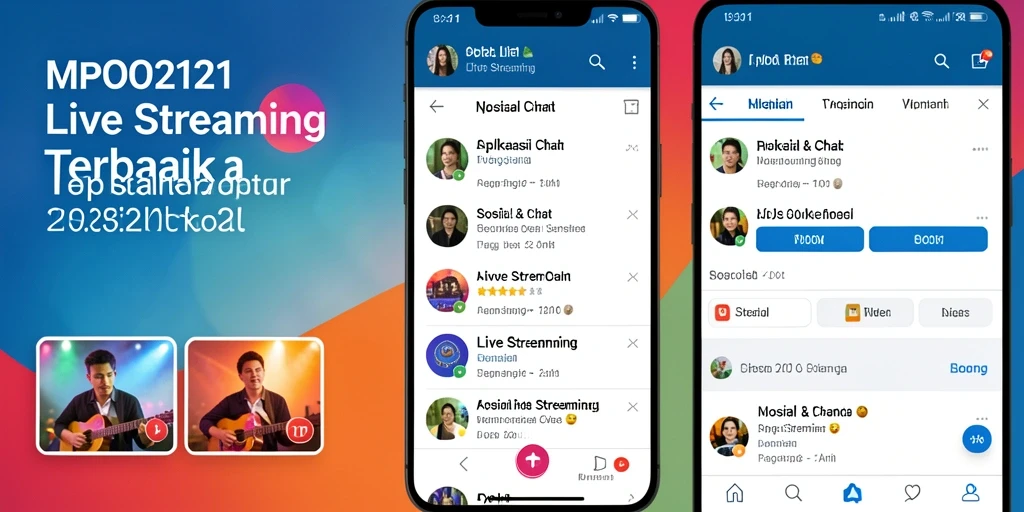 Tampilan antarmuka aplikasi MPO2121 saat Live Streaming.